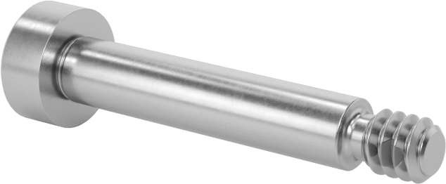 18-8 Paslanmaz Çelik Diş Kilitlemeli Omuzlu Vida, 5/32" Omuz Çapı, 3/4" Omuz Uzunluğu, 6-32 Diş