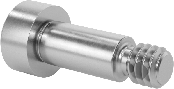 18-8 Paslanmaz Çelik Diş Kilitlemeli Omuzlu Vida, 3/16" Omuz Çapı, 3/8" Omuz Uzunluğu, 8-32 Diş