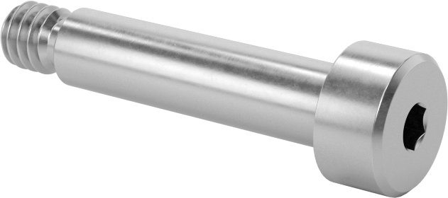 18-8 Paslanmaz Çelik Diş Kilitlemeli Omuzlu Vida, 3/16" Omuz Çapı, 3/4" Omuz Uzunluğu, 8-32 Diş