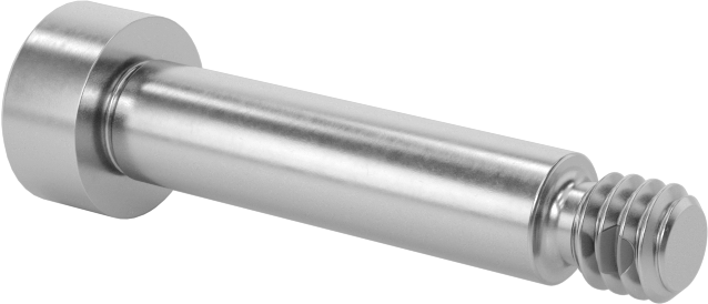 18-8 Paslanmaz Çelik Diş Kilitlemeli Omuzlu Vida, 3/16" Omuz Çapı, 3/4" Omuz Uzunluğu, 8-32 Diş