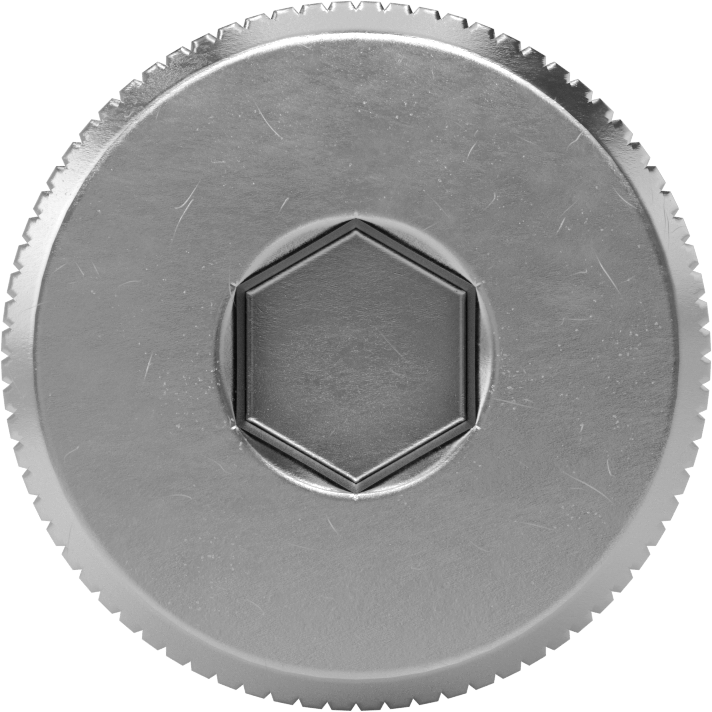 18-8 Paslanmaz Çelik Diş Kilitlemeli Omuzlu Vida, 1/2" Omuz Çapı, 1/4" Omuz Uzunluğu, 3/8"-16 Diş
