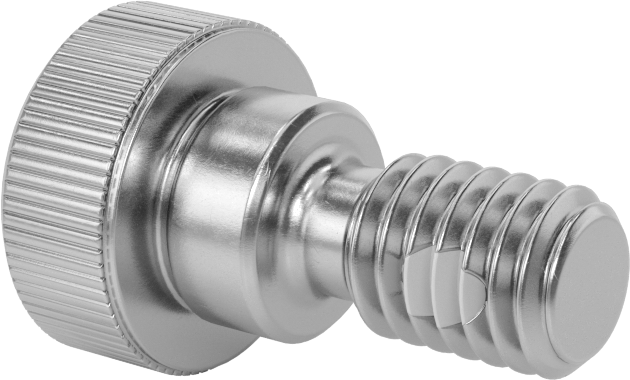18-8 Paslanmaz Çelik Diş Kilitlemeli Omuzlu Vida, 1/2" Omuz Çapı, 1/4" Omuz Uzunluğu, 3/8"-16 Diş