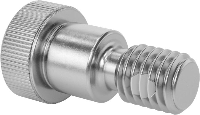 18-8 Paslanmaz Çelik Diş Kilitlemeli Omuzlu Vida, 5/8" Omuz Çapı, 1/2" Omuz Uzunluğu, 1/2"-13 Diş