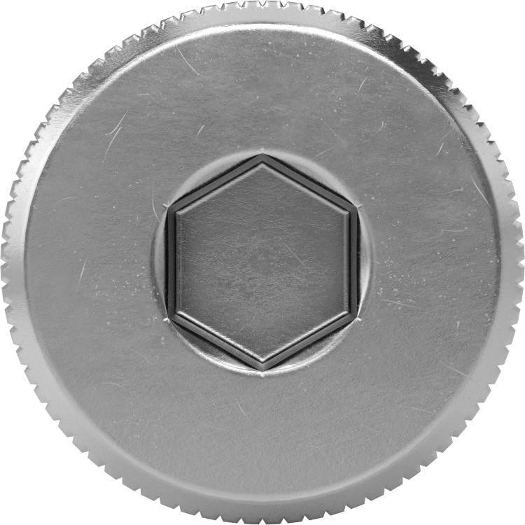 18-8 Paslanmaz Çelik Diş Kilitlemeli Omuzlu Vida, 5/8" Omuz Çapı, 1/2" Omuz Uzunluğu, 1/2"-13 Diş
