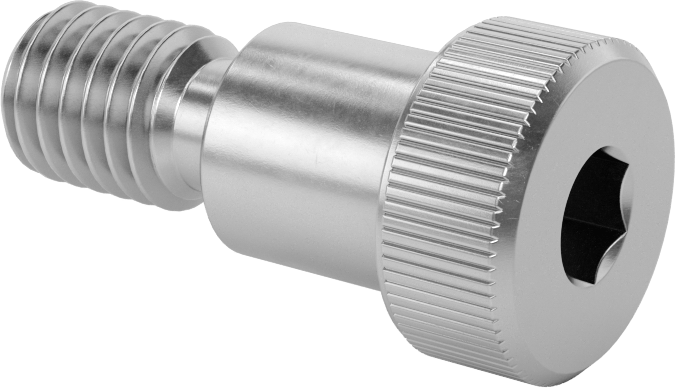 18-8 Paslanmaz Çelik Diş Kilitlemeli Omuzlu Vida, 5/8" Omuz Çapı, 5/8" Omuz Uzunluğu, 1/2"-13 Diş