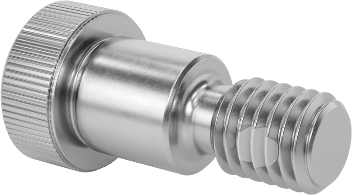 18-8 Paslanmaz Çelik Diş Kilitlemeli Omuzlu Vida, 5/8" Omuz Çapı, 5/8" Omuz Uzunluğu, 1/2"-13 Diş