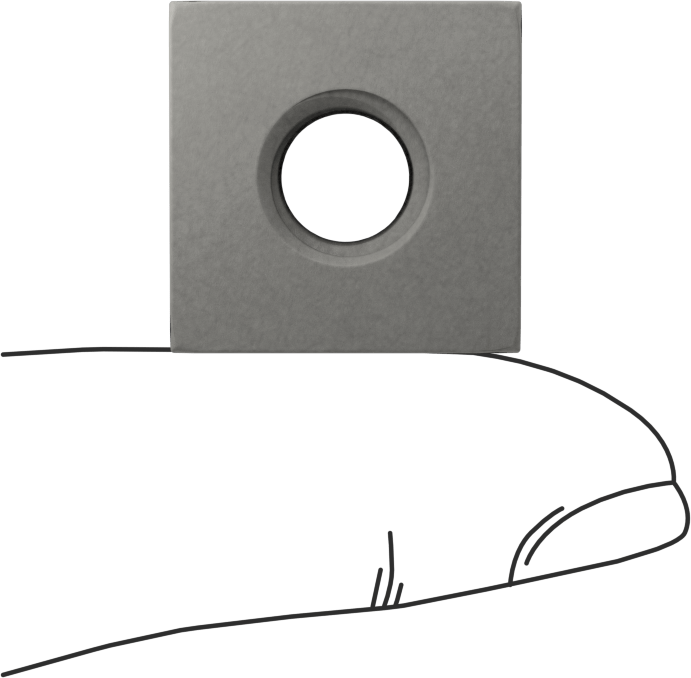 Fiberglas Kare Somun, 3/8"-16 Diş Boyutu