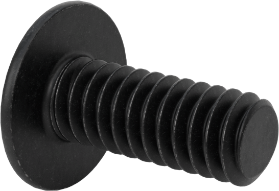 Siyah Oksit Flanşlı Düğme Başlı Altıgen Soketli Vida, Alaşımlı Çelik, 1/4"-20 Diş Boyutu, 5/8" Uzunluk