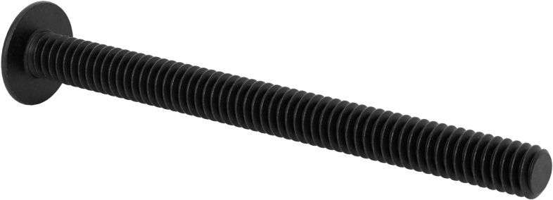 Siyah Oksit Flanşlı Düğme Başlı Altıgen Soketli Vida, Alaşımlı Çelik, 1/4"-20 Diş Boyutu, 3" Uzunluk