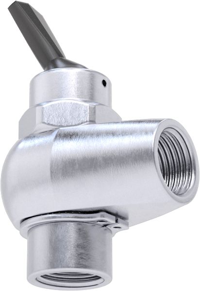 Döner Dişli Açma/Kapama Vanası, Toggle Anahtarlı, 1/8 NPT Dişi