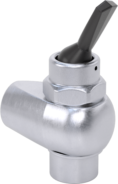 Döner Dişli Açma/Kapama Vanası, Toggle Anahtarlı, 1/8 NPT Dişi