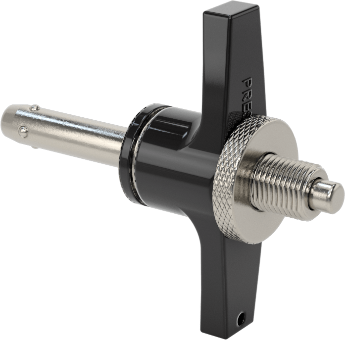 Uzunluğu Ayarlanabilir Kilitli Hızlı Açma Pimi, 3/8" Çap, 1-1/4“ ila 1-3/4” Kullanılabilir Uzunluk