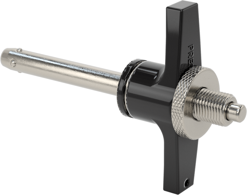 Uzunluğu Ayarlanabilir Kilitli Hızlı Açma Pimi, 3/8" Çap, 2-1/4“ ila 2-3/4” Kullanılabilir Uzunluk