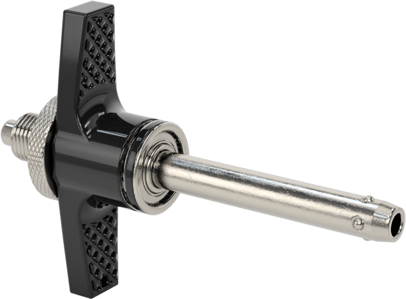 Uzunluğu Ayarlanabilir Kilitli Hızlı Açma Pimi, 3/8" Çap, 2-1/4“ ila 2-3/4” Kullanılabilir Uzunluk