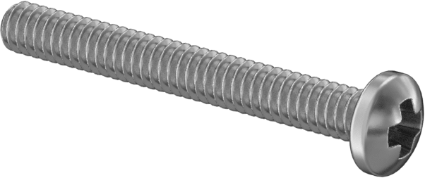 Mil. Spec. Phillips Yuvarlak Başlı Vidalar, 18-8 Paslanmaz Çelik, 0-80 Diş Boyutu, 1/2" Uzunluk