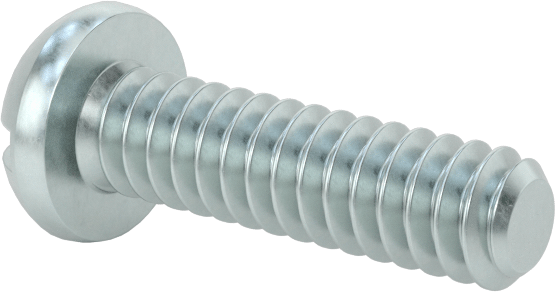 Dekoratif Kombinasyonlu Phillips/Düz Başlı Vidalar, Yuvarlak Baş, 6-32 Diş, 1/2" Uzunluk