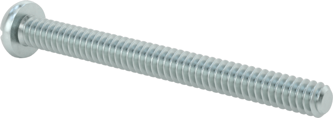 Dekoratif Kombinasyonlu Phillips/Düz Başlı Vidalar, Yuvarlak Baş, 6-32 Diş, 1-1/2" Uzunluk