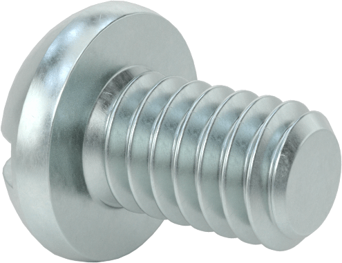 Dekoratif Kombinasyonlu Phillips/Düz Başlı Vidalar, Yuvarlak Baş, 8-32 Diş, 1/4" Uzunluk