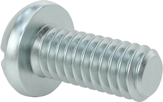 Dekoratif Kombinasyonlu Phillips/Düz Başlı Vidalar, Yuvarlak Baş, 8-32 Diş, 3/8" Uzunluk
