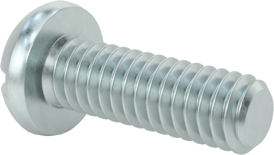 Dekoratif Kombinasyonlu Phillips/Düz Başlı Vidalar, Yuvarlak Baş, 8-32 Diş, 1/2" Uzunluk