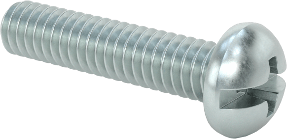Dekoratif Kombinasyonlu Phillips/Düz Başlı Vidalar, Yuvarlak Baş, 8-32 Diş, 3/4" Uzunluk