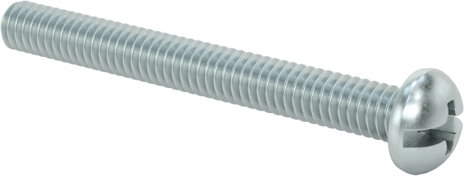 Dekoratif Kombinasyonlu Phillips/Düz Başlı Vidalar, Yuvarlak Baş, 8-32 Diş, 1-1/2" Uzunluk