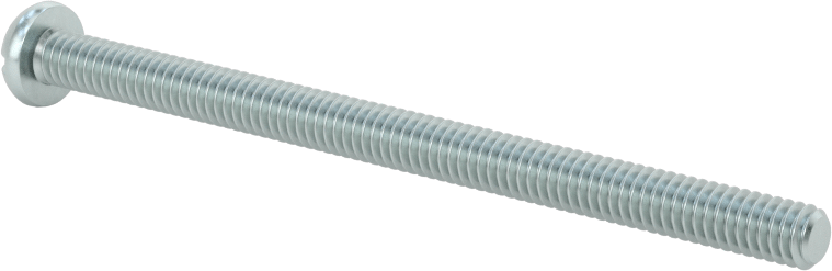 Dekoratif Kombinasyonlu Phillips/Düz Başlı Vidalar, Yuvarlak Baş, 8-32 Diş, 2-1/2" Uzunluk