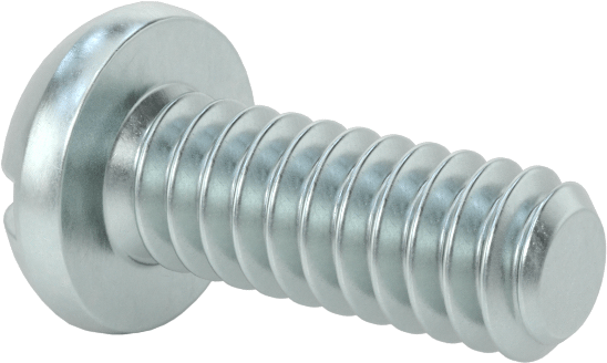 Dekoratif Kombinasyonlu Phillips/Düz Başlı Vidalar, Yuvarlak Baş, 10-24 Diş, 1/2" Uzunluk