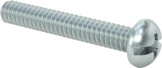 Dekoratif Kombinasyonlu Phillips/Düz Başlı Vidalar, Yuvarlak Baş, 10-24 Diş, 1-1/4" Uzunluk