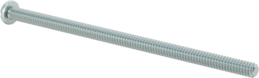 Dekoratif Kombinasyonlu Phillips/Düz Başlı Vidalar, Yuvarlak Baş, 10-24 Diş, 4" Uzunluk