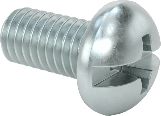 Dekoratif Kombinasyonlu Phillips/Düz Başlı Vidalar, Yuvarlak Baş, 10-32 Diş, 3/8" Uzunluk