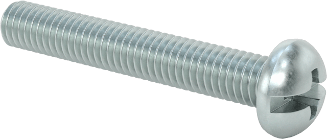 Dekoratif Kombinasyonlu Phillips/Düz Başlı Vidalar, Yuvarlak Baş, 10-32 Diş, 1-1/4" Uzunluk
