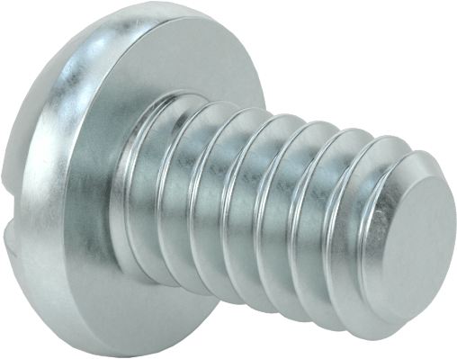 Dekoratif Kombinasyonlu Phillips/Düz Başlı Vidalar, Yuvarlak Baş, 1/4"-20 Diş, 3/8" Uzunluk