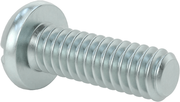 Dekoratif Kombinasyonlu Phillips/Düz Başlı Vidalar, Yuvarlak Baş, 1/4"-20 Diş, 3/4" Uzunluk