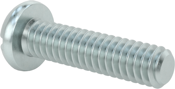 Dekoratif Kombinasyonlu Phillips/Düz Başlı Vidalar, Yuvarlak Baş, 1/4"-20 Diş, 1" Uzunluk