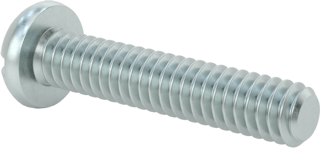 Dekoratif Kombinasyonlu Phillips/Düz Başlı Vidalar, Yuvarlak Baş, 1/4"-20 Diş, 1-1/4" Uzunluk