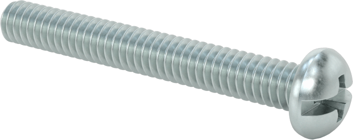 Dekoratif Kombinasyonlu Phillips/Düz Başlı Vidalar, Yuvarlak Baş, 1/4"-20 Diş, 2" Uzunluk