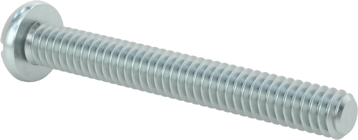 Dekoratif Kombinasyonlu Phillips/Düz Başlı Vidalar, Yuvarlak Baş, 1/4"-20 Diş, 2" Uzunluk