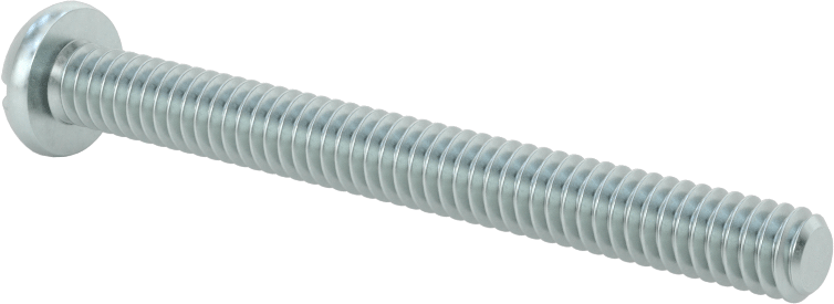 Dekoratif Kombinasyonlu Phillips/Düz Başlı Vidalar, Yuvarlak Baş, 1/4"-20 Diş, 2-1/2" Uzunluk