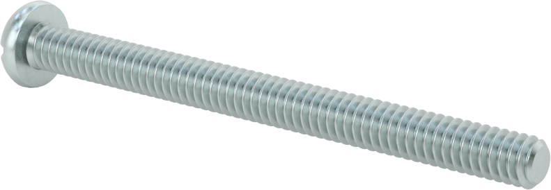 Dekoratif Kombinasyonlu Phillips/Düz Başlı Vidalar, Yuvarlak Baş, 1/4"-20 Diş, 3" Uzunluk
