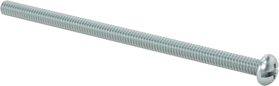 Dekoratif Kombinasyonlu Phillips/Düz Başlı Vidalar, Yuvarlak Baş, 1/4"-20 Diş, 5 inç Uzunluk