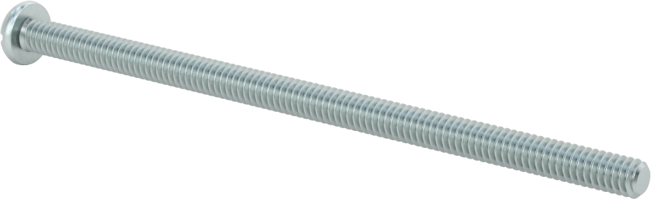 Dekoratif Kombinasyonlu Phillips/Düz Başlı Vidalar, Yuvarlak Baş, 1/4"-20 Diş, 5 inç Uzunluk