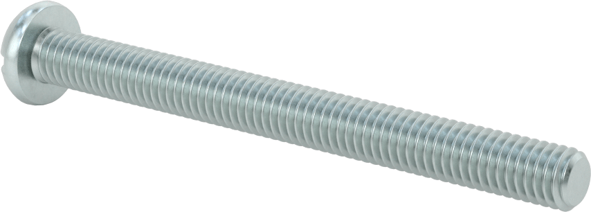 Dekoratif Kombinasyonlu Phillips/Düz Başlı Vidalar, Yuvarlak Baş, 3/8"-16 Diş, 4" Uzunluk