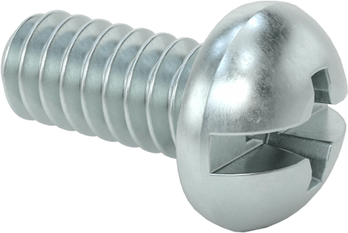Dekoratif Kombinasyonlu Phillips/Düz Başlı Vidalar, Yuvarlak Baş, 4-40 Diş, 1/4" Uzunluk