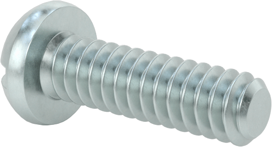 Dekoratif Kombinasyonlu Phillips/Düz Başlı Vidalar, Yuvarlak Baş, 4-40 Diş, 3/8" Uzunluk