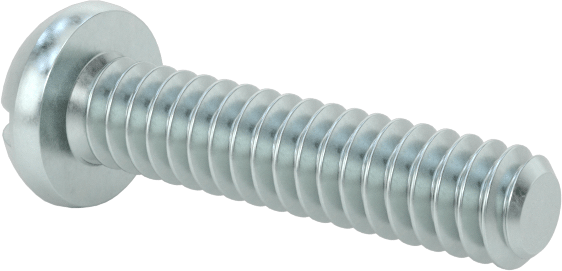 Dekoratif Kombinasyonlu Phillips/Düz Başlı Vidalar, Yuvarlak Baş, 4-40 Diş, 1/2" Uzunluk