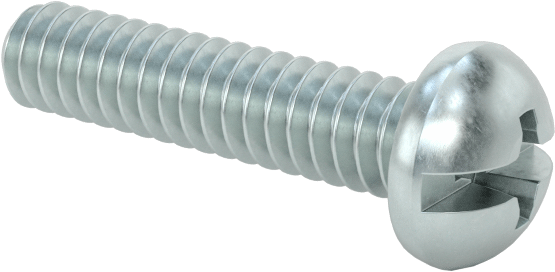 Dekoratif Kombinasyonlu Phillips/Düz Başlı Vidalar, Yuvarlak Baş, 4-40 Diş, 1/2" Uzunluk