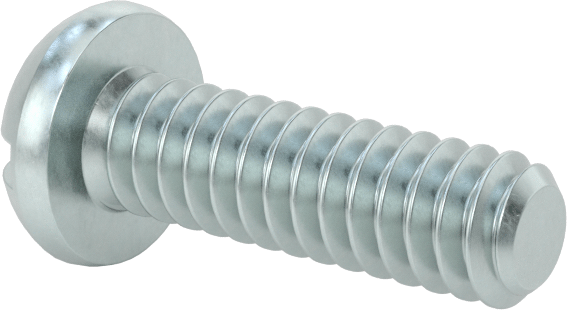 Dekoratif Kombinasyonlu Phillips/Düz Başlı Vidalar, Yuvarlak Baş, 10-24 Diş, 5/8" Uzunluk