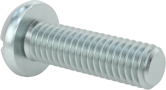 Dekoratif Kombinasyonlu Phillips/Düz Başlı Vidalar, Yuvarlak Baş, 10-32 Diş, 5/8" Uzunluk
