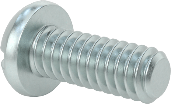 Dekoratif Kombinasyonlu Phillips/Düz Başlı Vidalar, Yuvarlak Baş, 1/4"-20 Diş, 5/8" Uzunluk